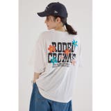 O/WHT1 | フラワークロスパッチTシャツ | RODEO CROWNS WIDE BOWL