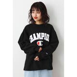 BLK | Champion ボリュームスリーブスウェット | RODEO CROWNS WIDE BOWL