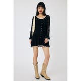 EYELET LACE KNIT ミニドレス | MOUSSY OUTLET | 詳細画像9 