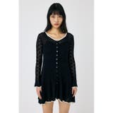 EYELET LACE KNIT ミニドレス | MOUSSY OUTLET | 詳細画像13 