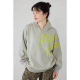 L/T.GRY1 | スウェットライクフロントロゴニットフーディー | RODEO CROWNS WIDE BOWL