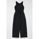 BLK | NYLON GATHER ジャンプスーツ | MOUSSY OUTLET