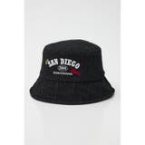 BLK | デニムロゴバケットハット | RODEO CROWNS WIDE BOWL
