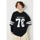 BLK | チュールレイヤードナンバートップス | RODEO CROWNS WIDE BOWL