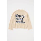 O/WHT1 | KNITTED WORDS セーター | MOUSSY OUTLET