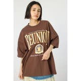 BRN | アップリケカレッジロゴTシャツ | RODEO CROWNS WIDE BOWL