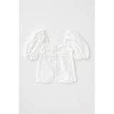 WHT | OPEN NECK GATHER ブラウス | MOUSSY OUTLET