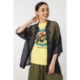 C.GRY | 襟付きメッシュニットカーディガン | RODEO CROWNS WIDE BOWL