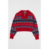 HALF ZIP FAIR ISLE セーター | MOUSSY OUTLET | 詳細画像18