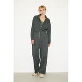 D/GRY3 | FRONT ZIP PONTE ジャンプスーツ | SLY OUTLET