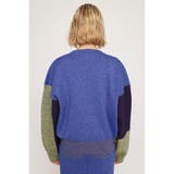 BLOCKING LIGHT KNIT トップス | SLY OUTLET | 詳細画像6 