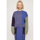 M/BLU7 | BLOCKING LIGHT KNIT トップス | SLY OUTLET