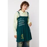 D/GRN3 | ランダムテキストシャーリングキャミチュニック | RODEO CROWNS WIDE BOWL