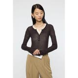 SHEER HENRY NECK ニットトップス | MOUSSY OUTLET | 詳細画像16 