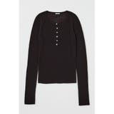 SHEER HENRY NECK ニットトップス | MOUSSY OUTLET | 詳細画像18 