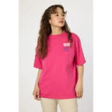 PNK | Overlap デニムアップリケTシャツ | RODEO CROWNS WIDE BOWL