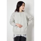 L/T.GRY1 | スウェットライクヘンリーニット | RODEO CROWNS WIDE BOWL