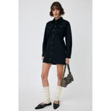 BLK | WAIST TUCK ミニドレス | MOUSSY OUTLET