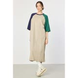 Multi_1 | ラグランカラーステッチワンピース | RODEO CROWNS WIDE BOWL