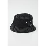 BLK | washed-denim bucket HAT | RODEO CROWNS WIDE BOWL