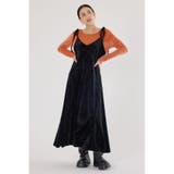 BLK | ベロアキャミワンピース | RODEO CROWNS WIDE BOWL