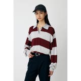 BORDER KNIT ポロ | MOUSSY OUTLET | 詳細画像15 