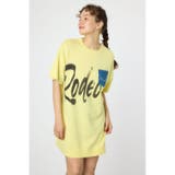 L/YEL1 | スプレーロゴニットワンピース | RODEO CROWNS WIDE BOWL