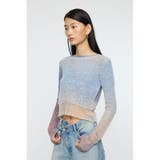 GRADATION CROPPED KNIT トップス | MOUSSY OUTLET | 詳細画像11 
