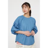 BLU | 袖ボリュームバックリボントップス | RODEO CROWNS WIDE BOWL