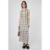 WHT | HOODIE SLEEVELESS CHECK ドレス | MOUSSY OUTLET