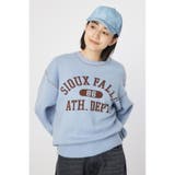 SAX | 配色ステッチカレッジニットトップス | RODEO CROWNS WIDE BOWL