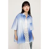 M/BLU7 | H/S GRADATION STRIPE シャツ | SLY OUTLET