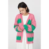 Grunge Border Knit カーディガン | RODEO CROWNS WIDE BOWL | 詳細画像1