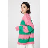 Grunge Border Knit カーディガン | RODEO CROWNS WIDE BOWL | 詳細画像3