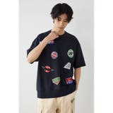 BLK | カスタムワッペン半袖スウェット | RODEO CROWNS WIDE BOWL