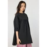 BLK | ギャザーチュニック2WAYブラウス | RODEO CROWNS WIDE BOWL