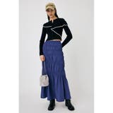 FRONT BUTTON FRILL KNIT トップス | MOUSSY OUTLET | 詳細画像1 