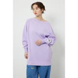 L/PUR1 | スウェットライクオフショルニットワンピース | RODEO CROWNS WIDE BOWL