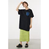 Oblong Logo デニムアップリケTワンピース | RODEO CROWNS WIDE BOWL | 詳細画像10 