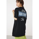 BLK | Oblong Logo デニムアップリケTワンピース | RODEO CROWNS WIDE BOWL