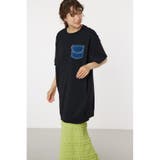 Oblong Logo デニムアップリケTワンピース | RODEO CROWNS WIDE BOWL | 詳細画像8 