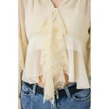 LACE TRIM TIE ブラウス | MOUSSY OUTLET | 詳細画像19