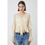 LACE TRIM TIE ブラウス | MOUSSY OUTLET | 詳細画像15