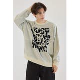 O/WHT1 | レタリングフラワーパイルニット | RODEO CROWNS WIDE BOWL