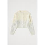 FOIL PRINT CABLE カーディガン | MOUSSY OUTLET | 詳細画像5 
