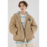 BEG | キルティングフードブルゾン | RODEO CROWNS WIDE BOWL