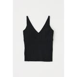 BLK | カップ付きニットキャミソール リサイクルポリエステル使用 | MOUSSY OUTLET