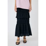BLK | SHIRRING LONG スカート | MOUSSY OUTLET