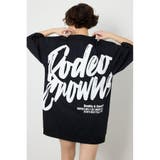 BLK | ペイントロゴハーフスリーブワンピース | RODEO CROWNS WIDE BOWL