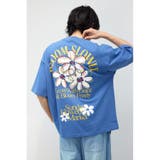 D/BLU3 | ARTフラワーTシャツ | RODEO CROWNS WIDE BOWL